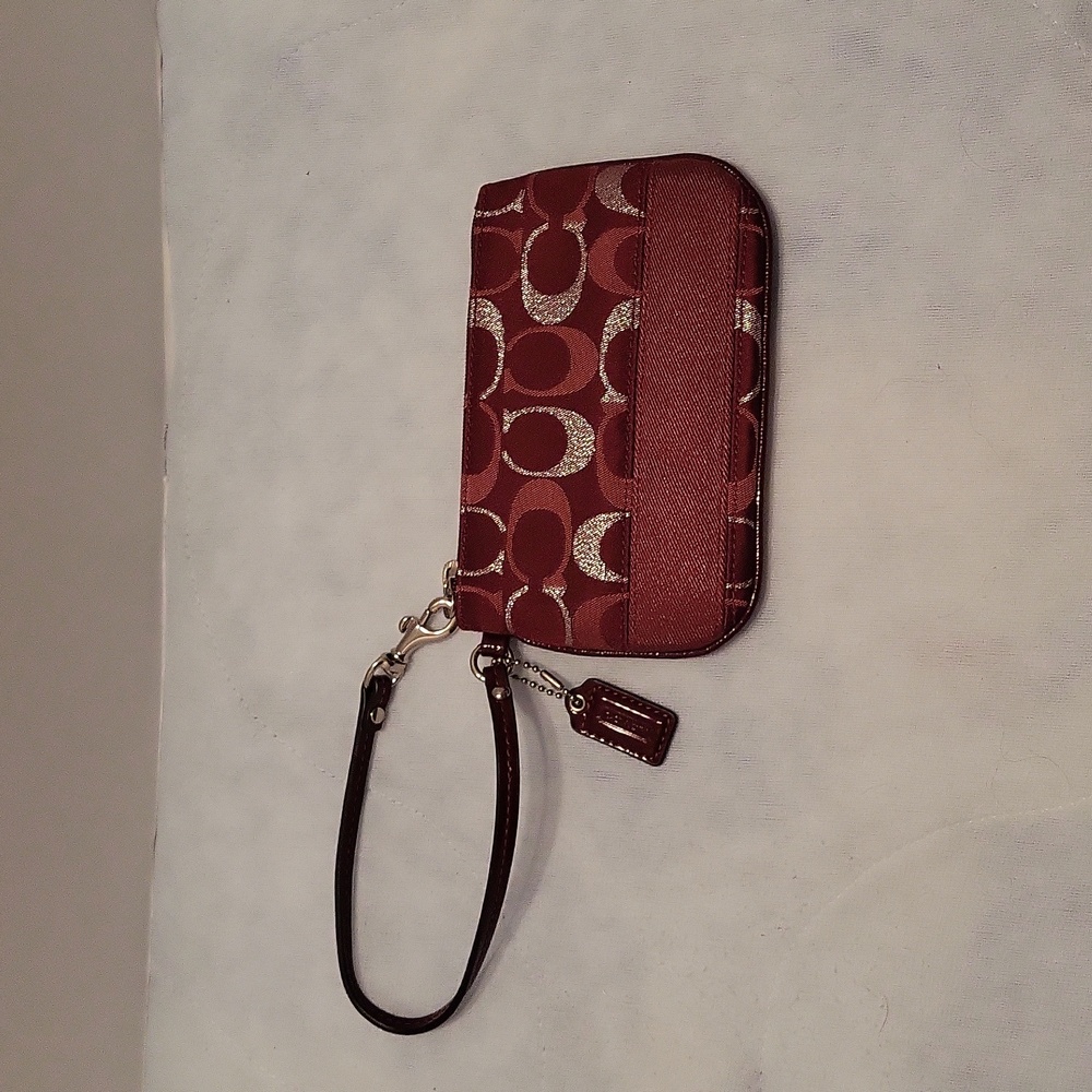 Coach Signature Wristlet - Picture 1 of 6